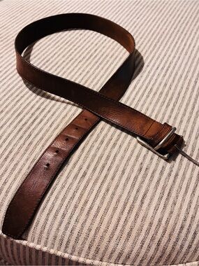 Classic Brown Leather Belt for Men - Casual & Dress